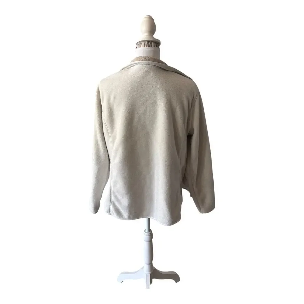 St. John's Bay Active Cream Tan Jacket Size XL